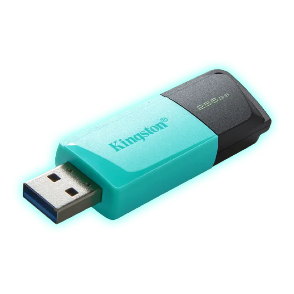 PENDRIVE 256GB USB 3.2 DATATRAVELER EXODIA/NEGRO CON TURQUESA/DTXM/256GB