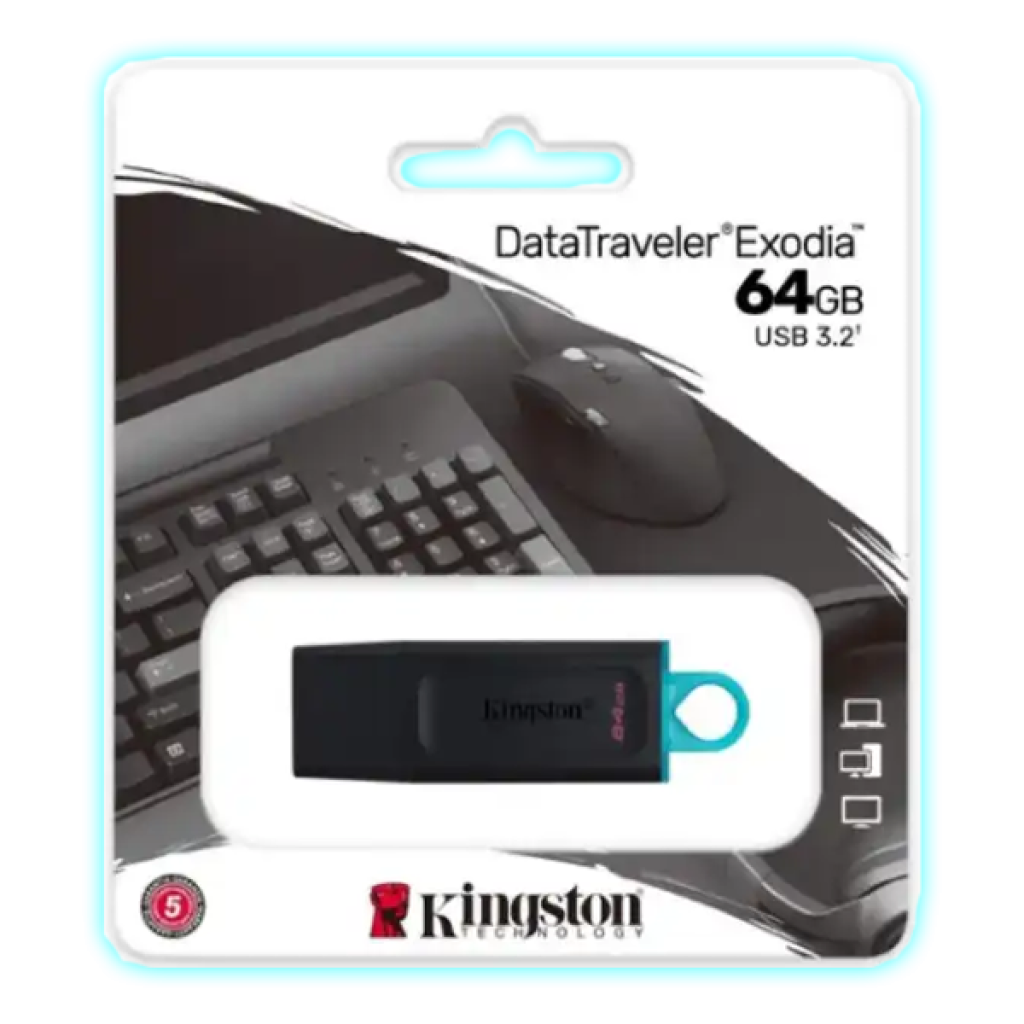 PENDRIVE 64GB USB 3.2 KINGSTON DATATRAVELER EXODIA - DTX