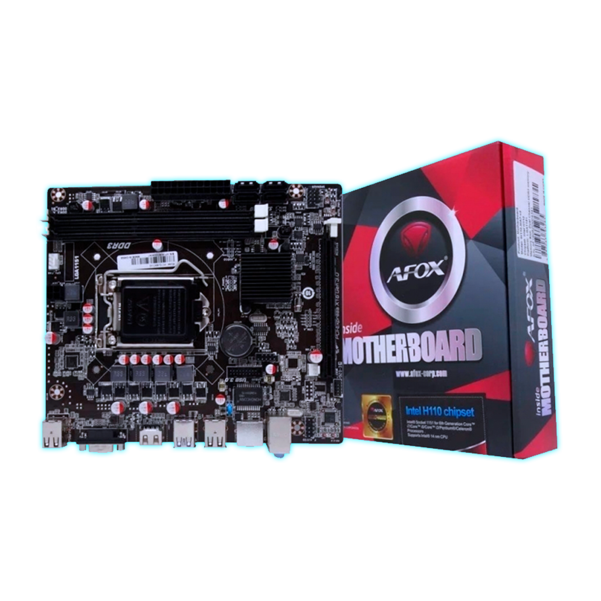 PLACA MADRE AFOX H110-MA7 V2 (1151) 6TA/7MA