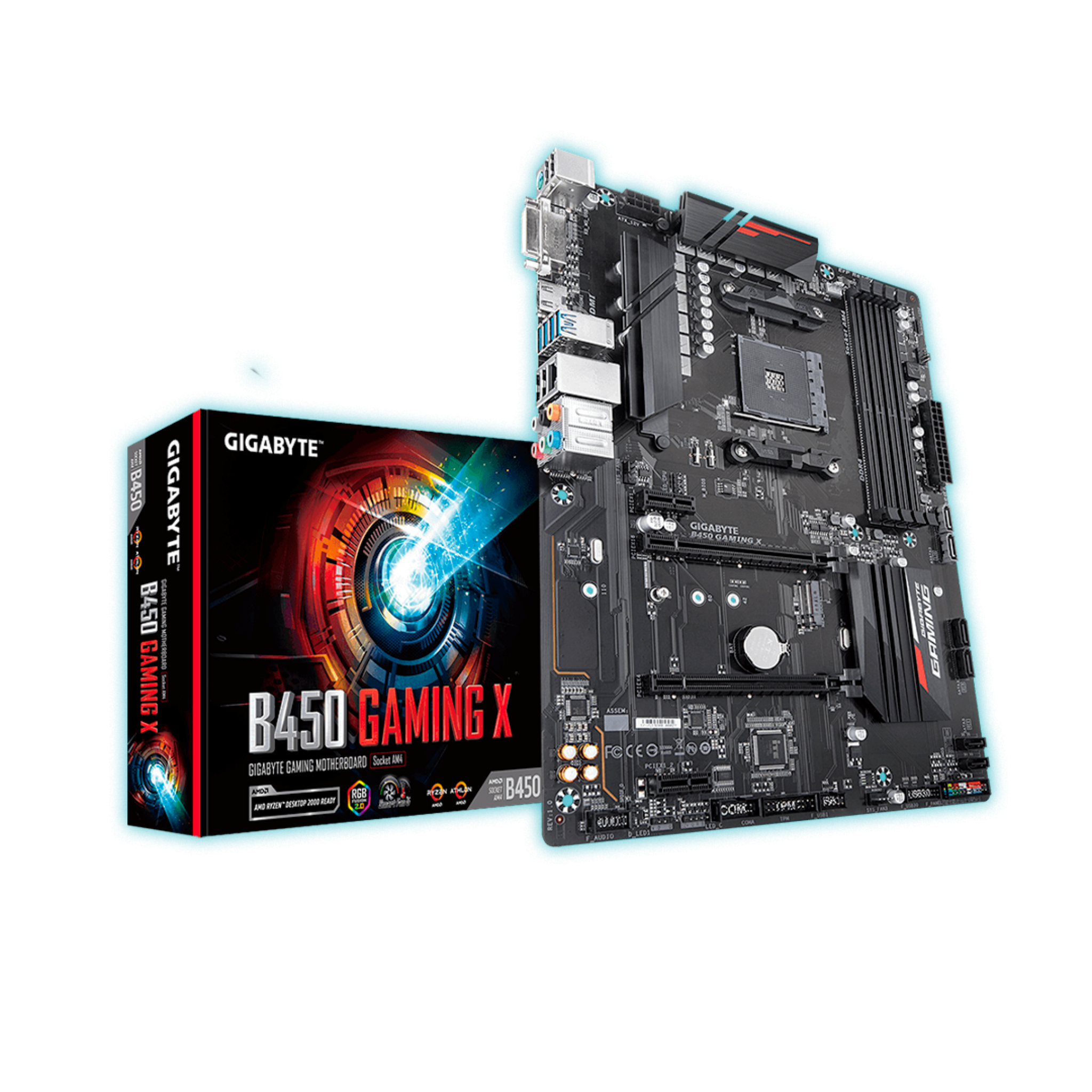 PLACA MADRE GIGABYTE B450 GAMING X (AM4)