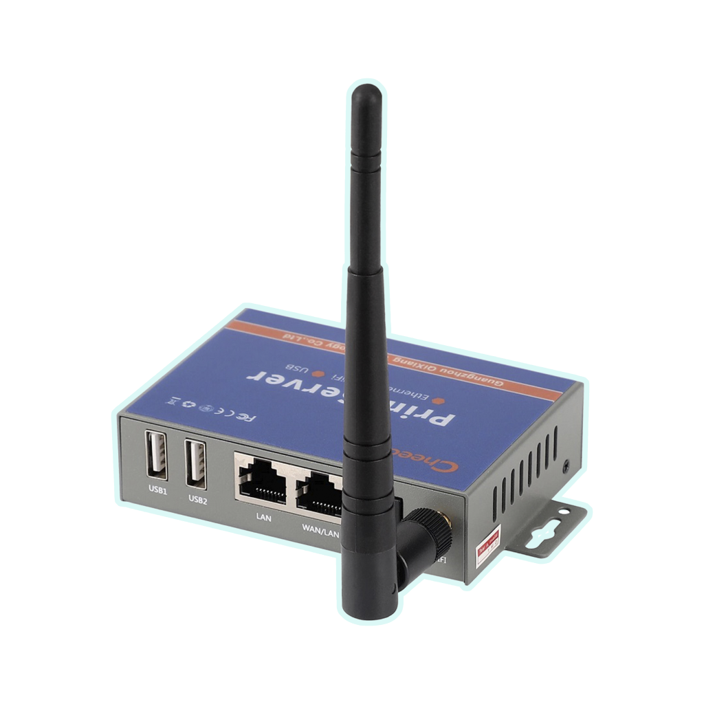 PRINT SERVER CHEECENT CR202 1PLAN/1P WAN/LAN/WI-FI/2PUSB