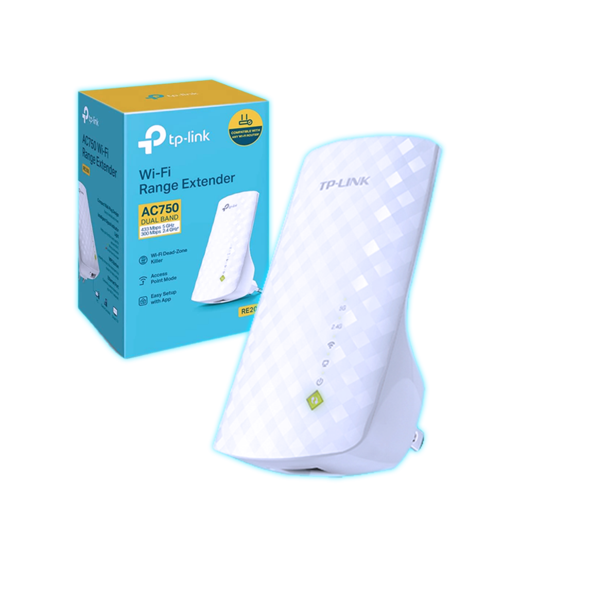 REPETIDOR/EXTENSOR WIFI TP-LINK RE200 AC750 DUAL BAND