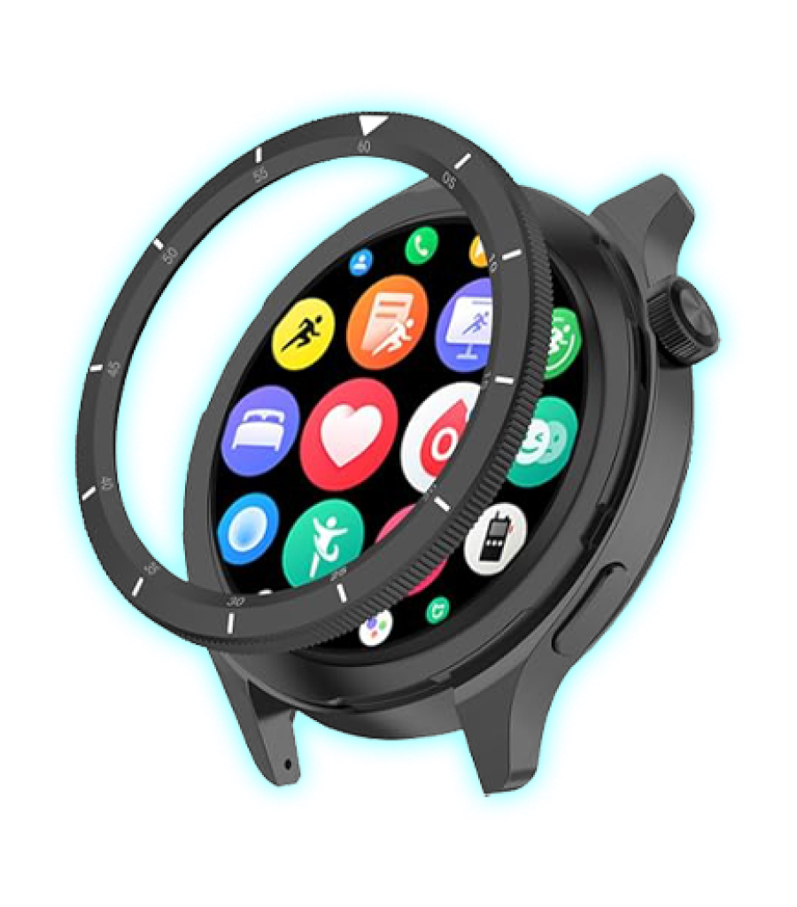 REPUESTO ANILLO BISEL PARA WATCH S4/S3 BLACK