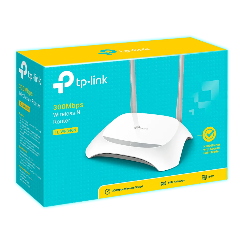 ROUTER TP-LINK TL-WR840N 6.0 W 300MBPS 4LAN/1WAN
