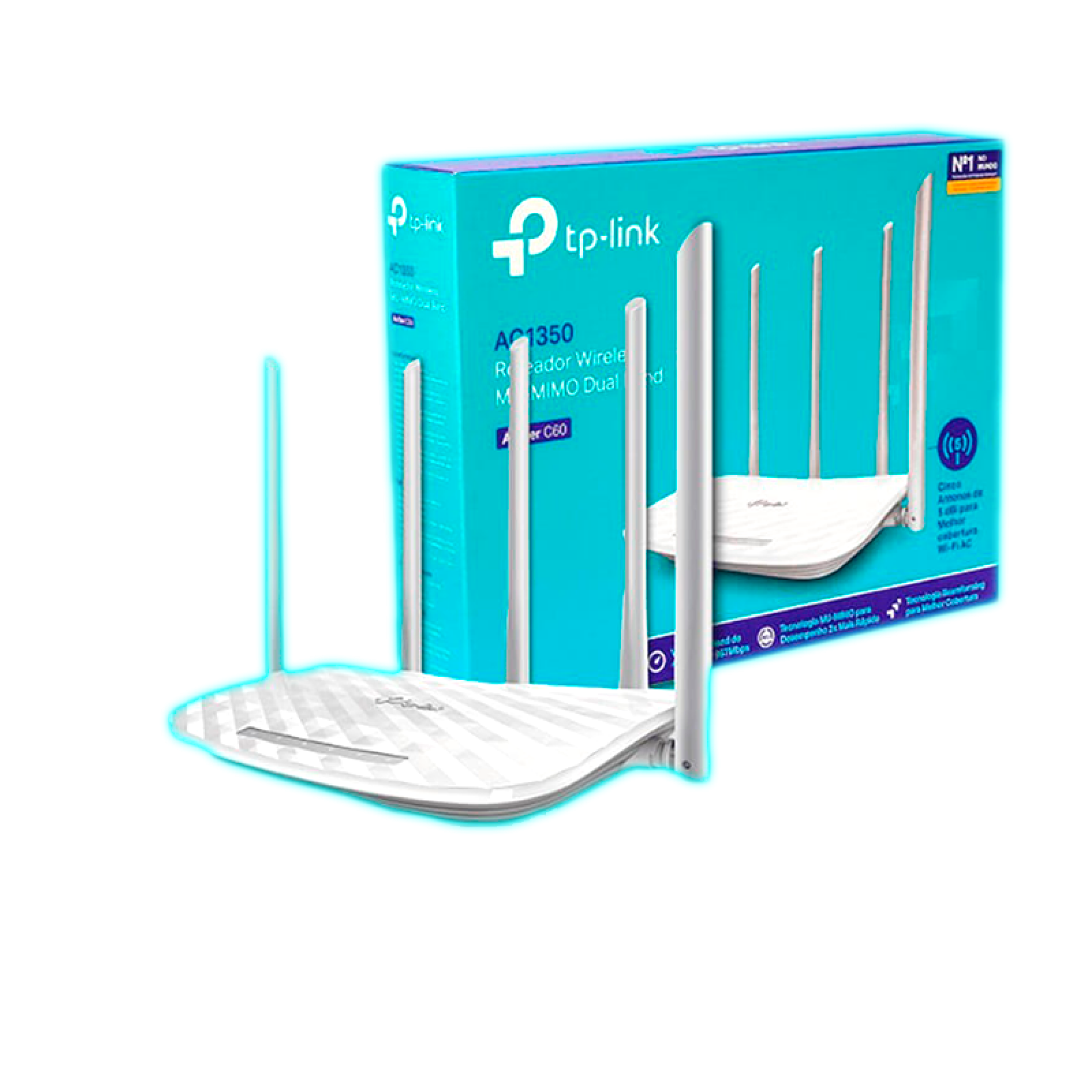 ROUTER WIFI AC1350 +AP 4 PUERTOS TP-LINK ARCHER C60