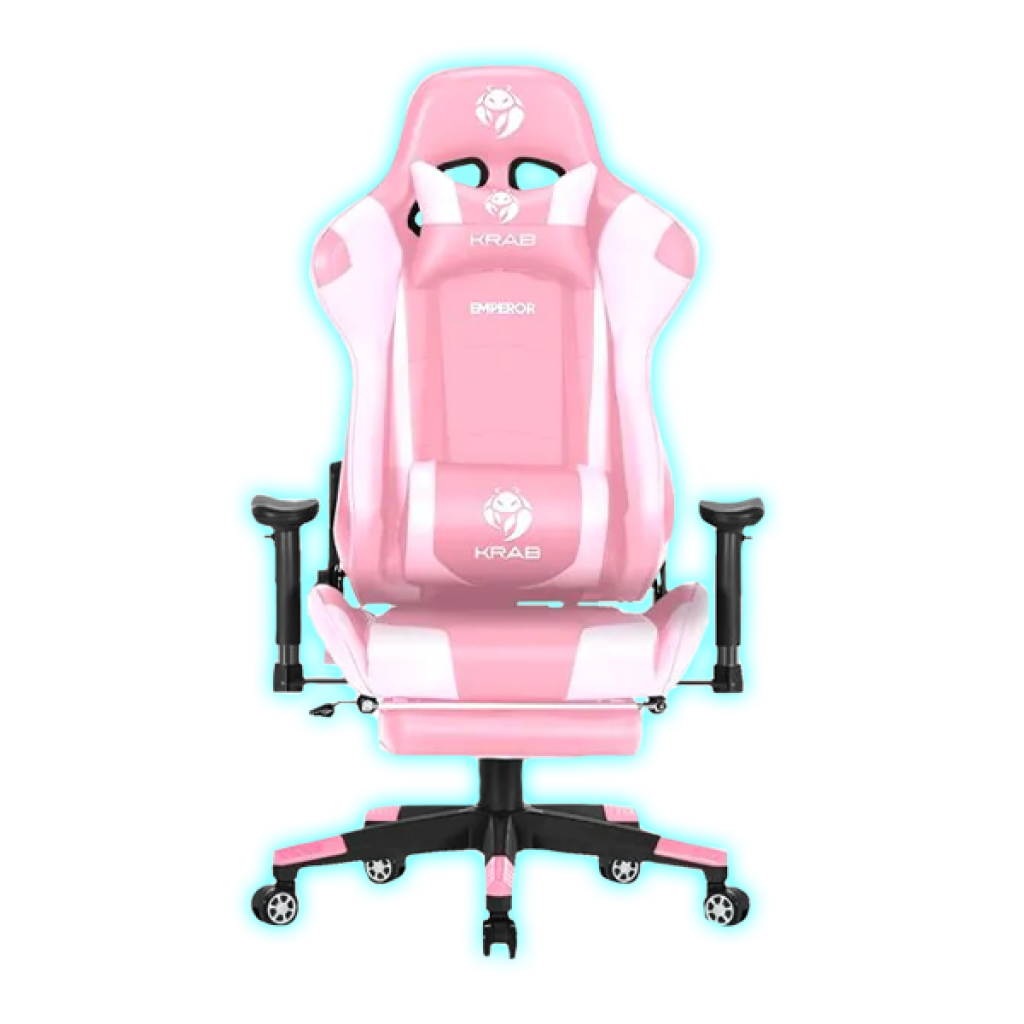 SILLA GAMING EMPEROR QUANTA QTGC20 BL-RS  (ROSA/BLANCO)