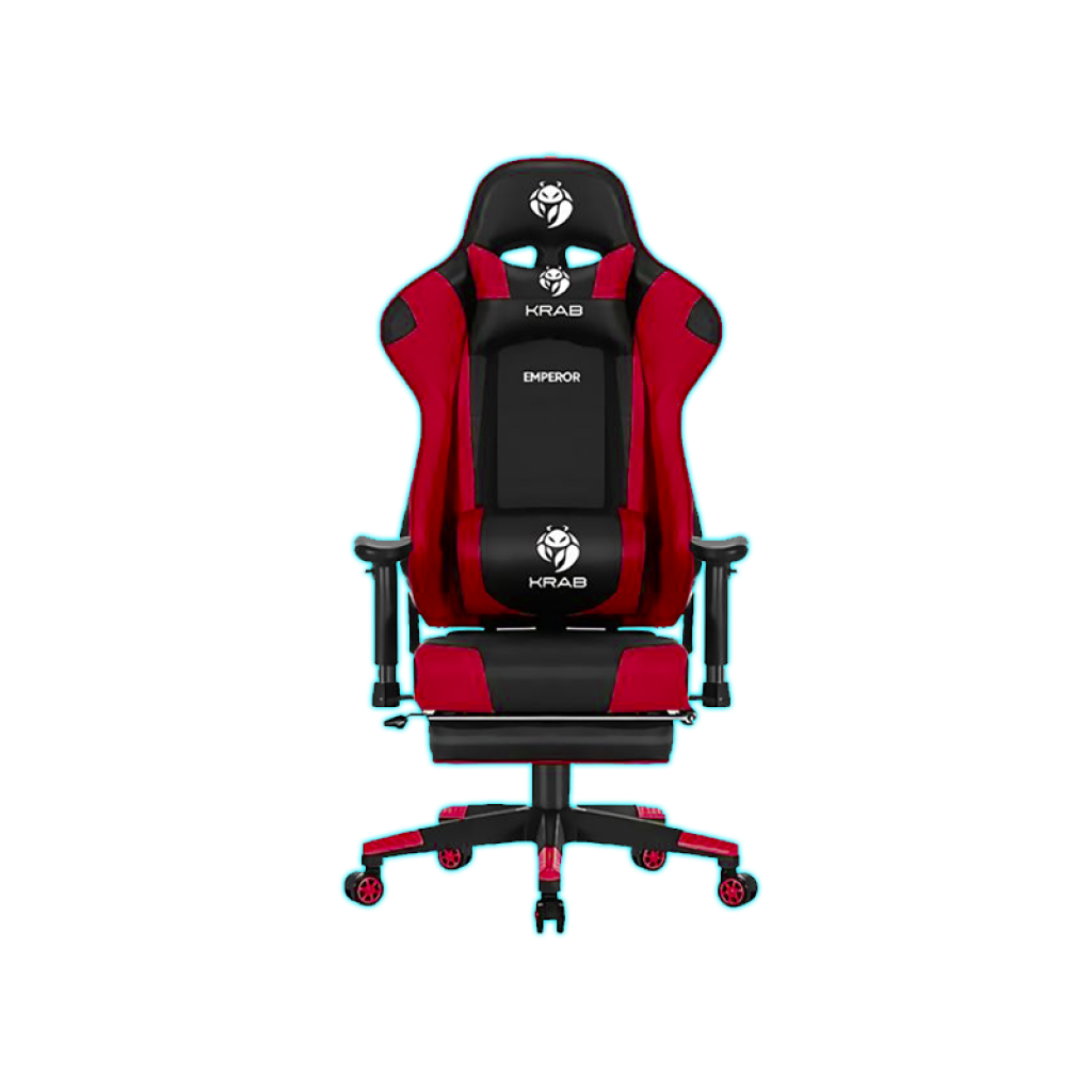 SILLA GAMING KRAB EMPEROR KBGC20 (NEGRO/ROJO)