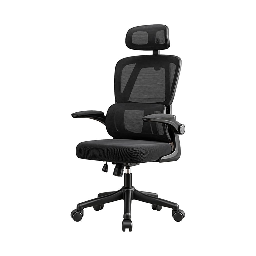 SILLA PARA OFICINA CON ALMOHADILLA EMPOLI MESH EM-ERG/BLACK