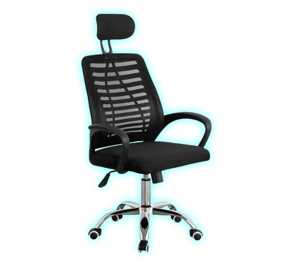 SILLA PARA OFICINA LEVEL MESH 3045 LVS-009 NEGRA