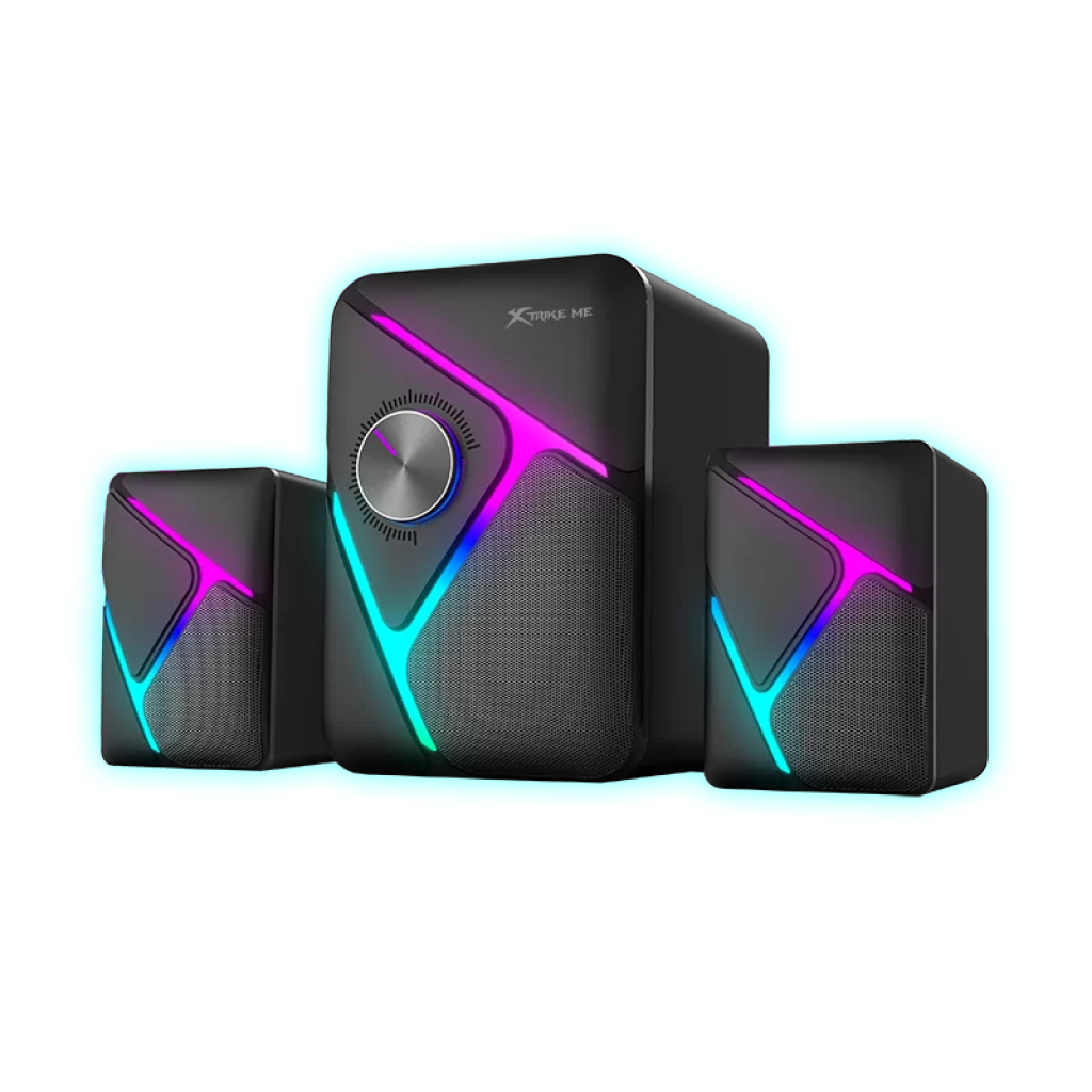 SPEAKER 2.1 XTRIKE ME STEREO SOUND SK 610 USB/JACK 3.5MM/RGB