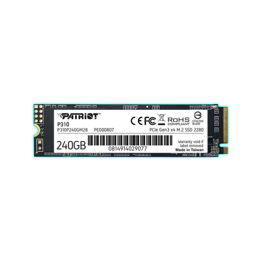 SSD 240GB M.2 NVME PATRIOT P310 9SE00122 P310P240GM28 Serial Center