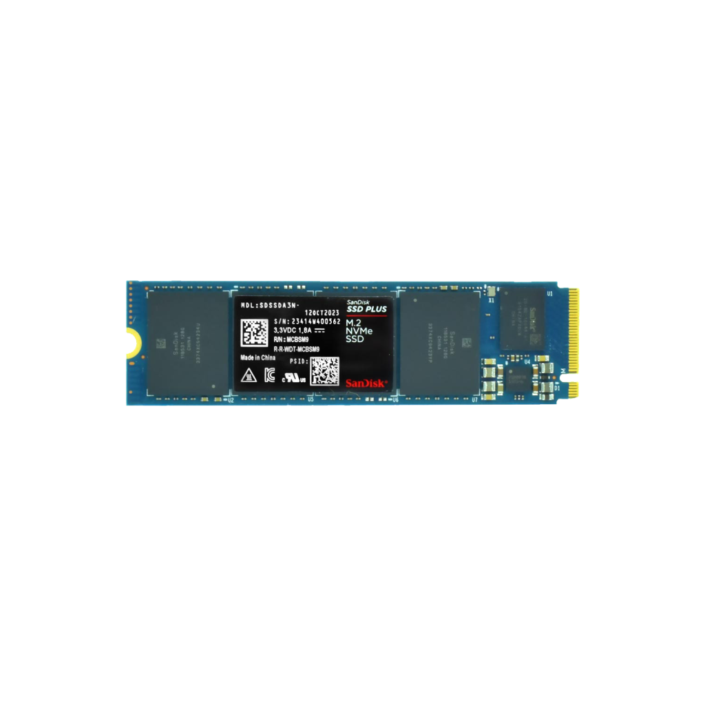SSD M.2 500GB SANDISK PLUS NVME PCIE GEN 3.0/2400MB/S/SDSSDA3N-500G-G26