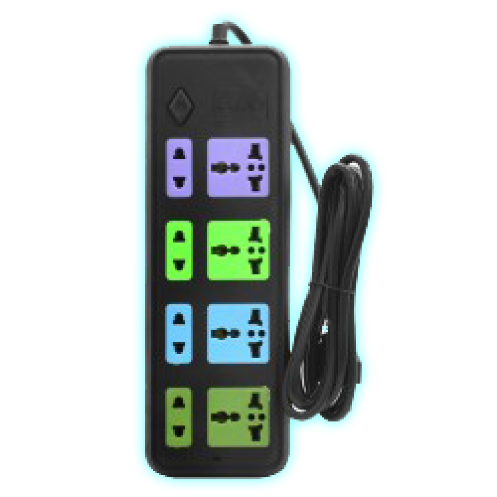 SUPRESOR DE PICO SATE A-R382U (8 TOMAS) 2MTS (ZAPATILLA) USB/TC