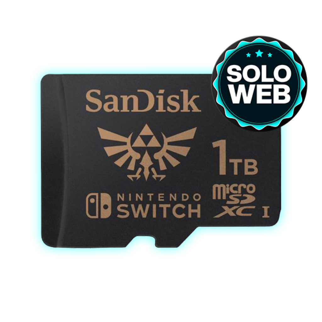 TARJETA DE MEMORIA MICRO SD SANDISK NINTENDO SWITCH EDICION ZELDA 1TB 100MBS - SDSQXAO-1T00-GN6ZNSOLO WEB - PRECIO Y DISPONIBILIDAD SUJETO A CAMBIO