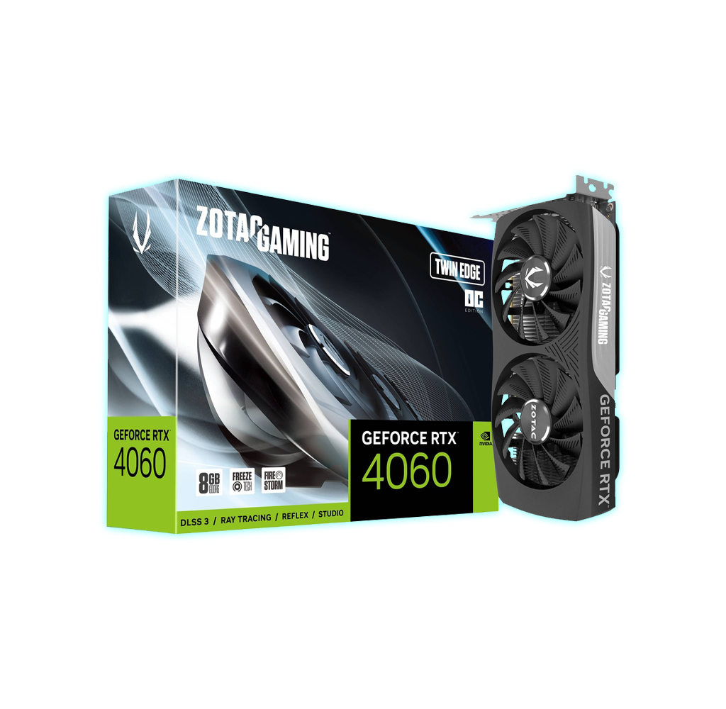 TARJETA GRAFICA 8GB GF-RTX4060 GAMING TWIN EDGE OC ZOTAC