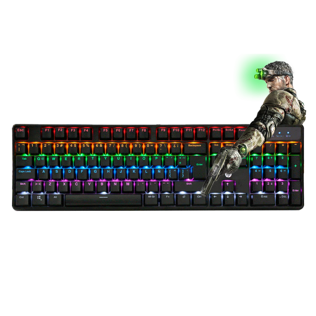 TECLADO MECANICO HP GK320 RETROILUMINADO NEGRO S/W BLUE