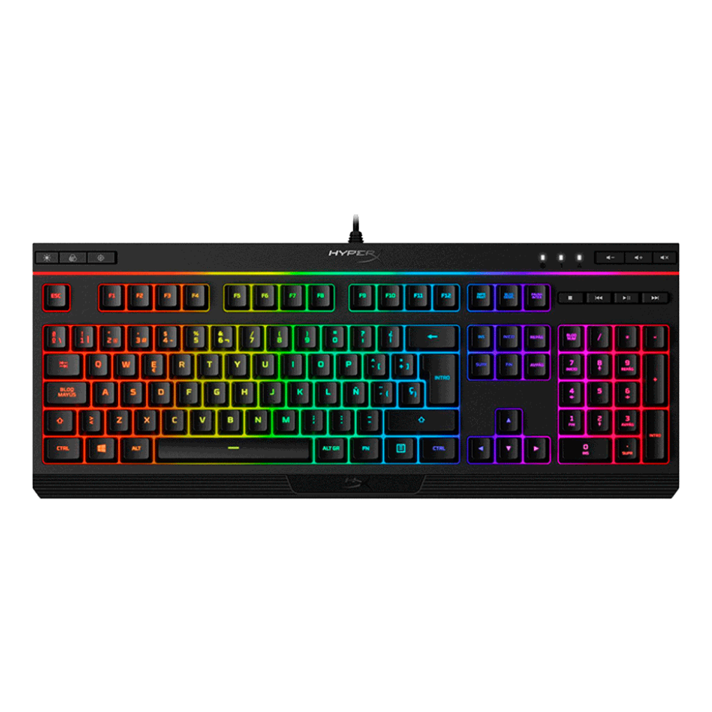 TECLADO GAMING HYPERX ALLOY CORE RGB/USB/NEGRO/ESPAÑOL/HX-KB5ME2-LA