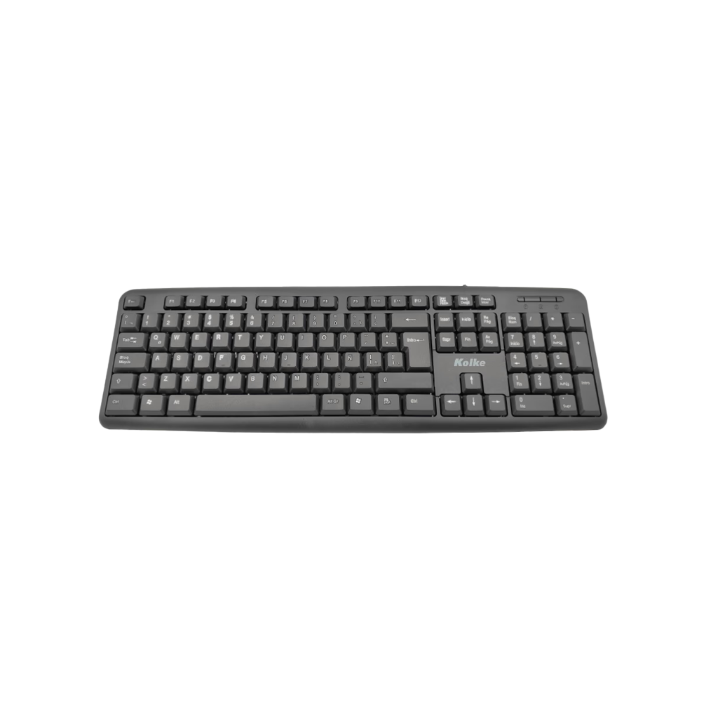 TECLADO KOLKE ESPAÑOL USB KET-700/BLACK