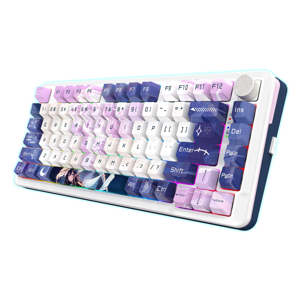 TECLADO MECANICO 75% REDRAGON CYRUS PRO WIRELESS K681ACG RGB PRO S/W LEOPARD