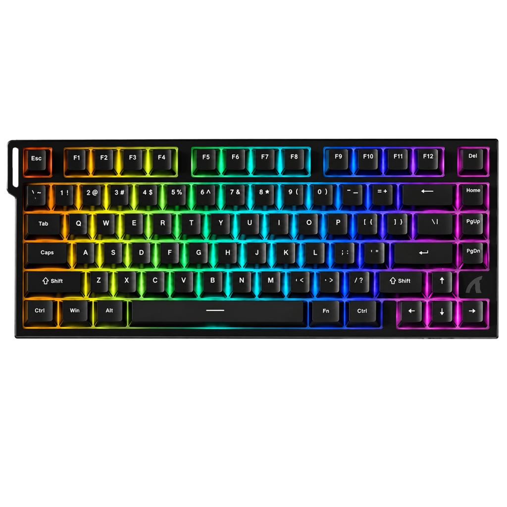 TECLADO MECANICO ATTACK SHARK R82 HE RGB SWITCH MAGNETICO LINEAL 75%/USB-C/BLACK