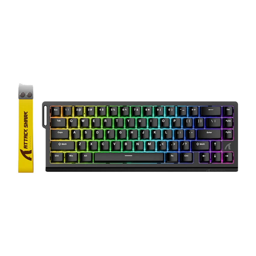 TECLADO MECANICO ATTACK SHARK X68 HE RGB 60%/USB/INGLES/SWITCH MAGNETICO/BLACK