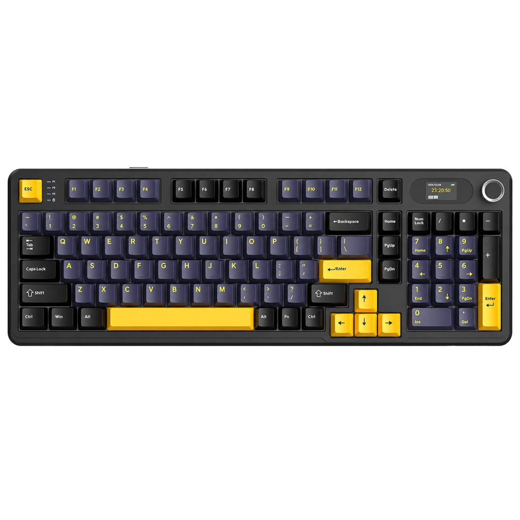TECLADO MECANICO ATTACK SHARK X980PRO RGB TRI-MODE SW BLUBERRY/BLACK