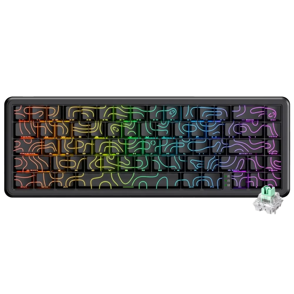 TECLADO MECANICO ONIKUMA GAMING G67 RGB SWITCH MAGNETICO 60% USB-C/BLACK