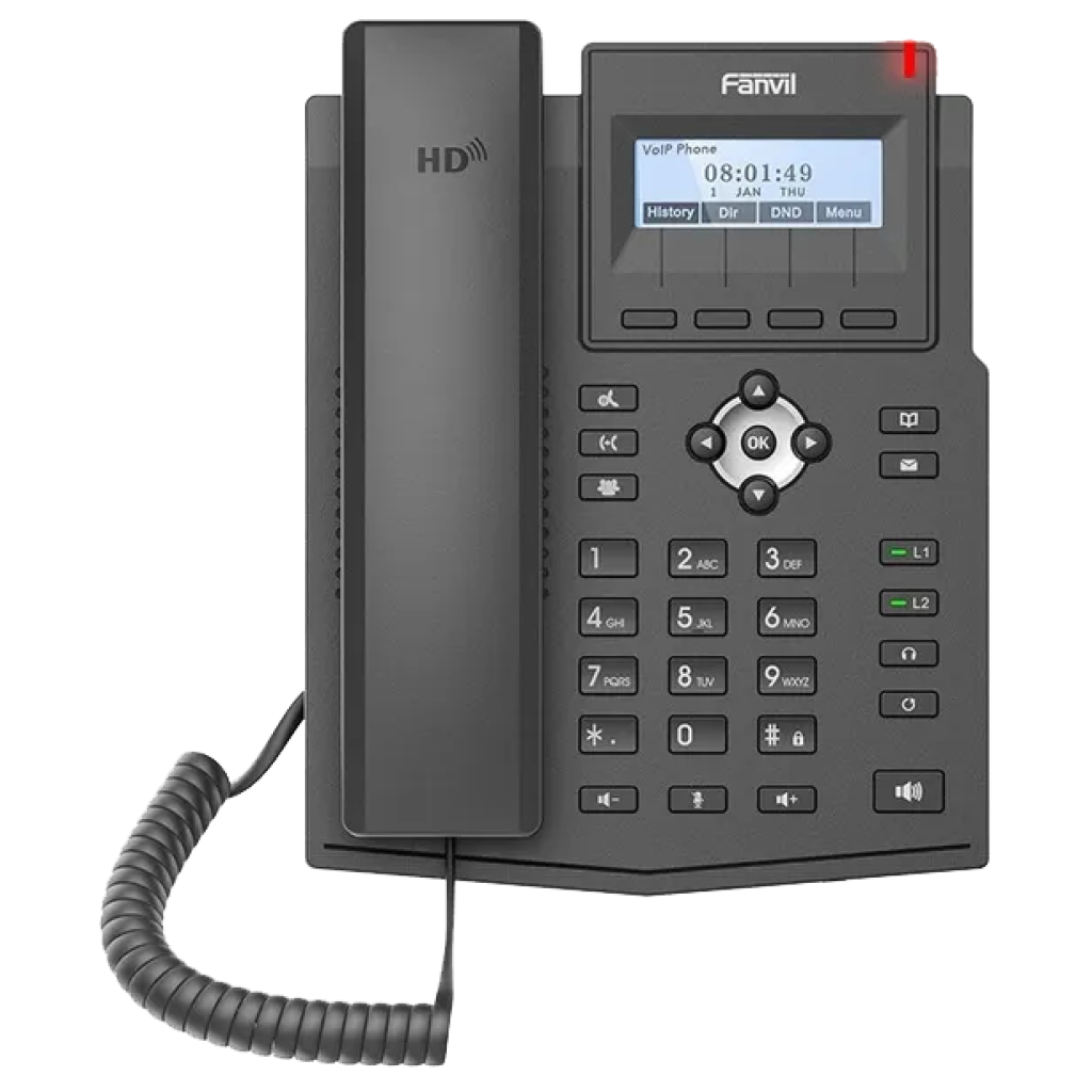 TELEFONO EMPRESARIAL FANVIL X1SG CON CABLE IP 2 LINEAS