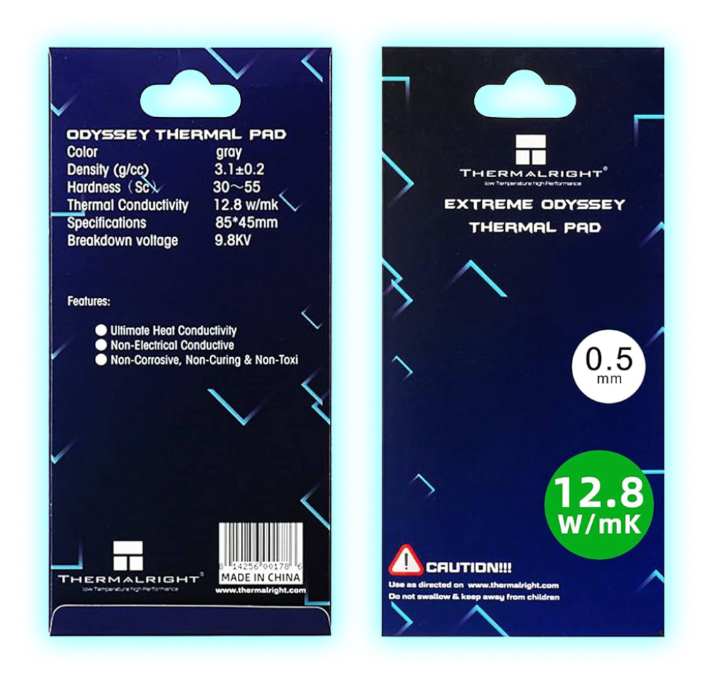 THERMAL PAD THERMALRIGHT EXTREME ODYSSEY (12.8W/MK) 85X45X0.5MM
