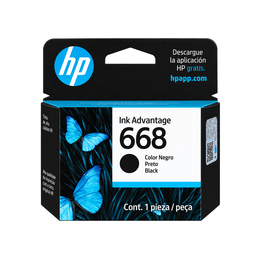 TINTA HP 668 NEGRO