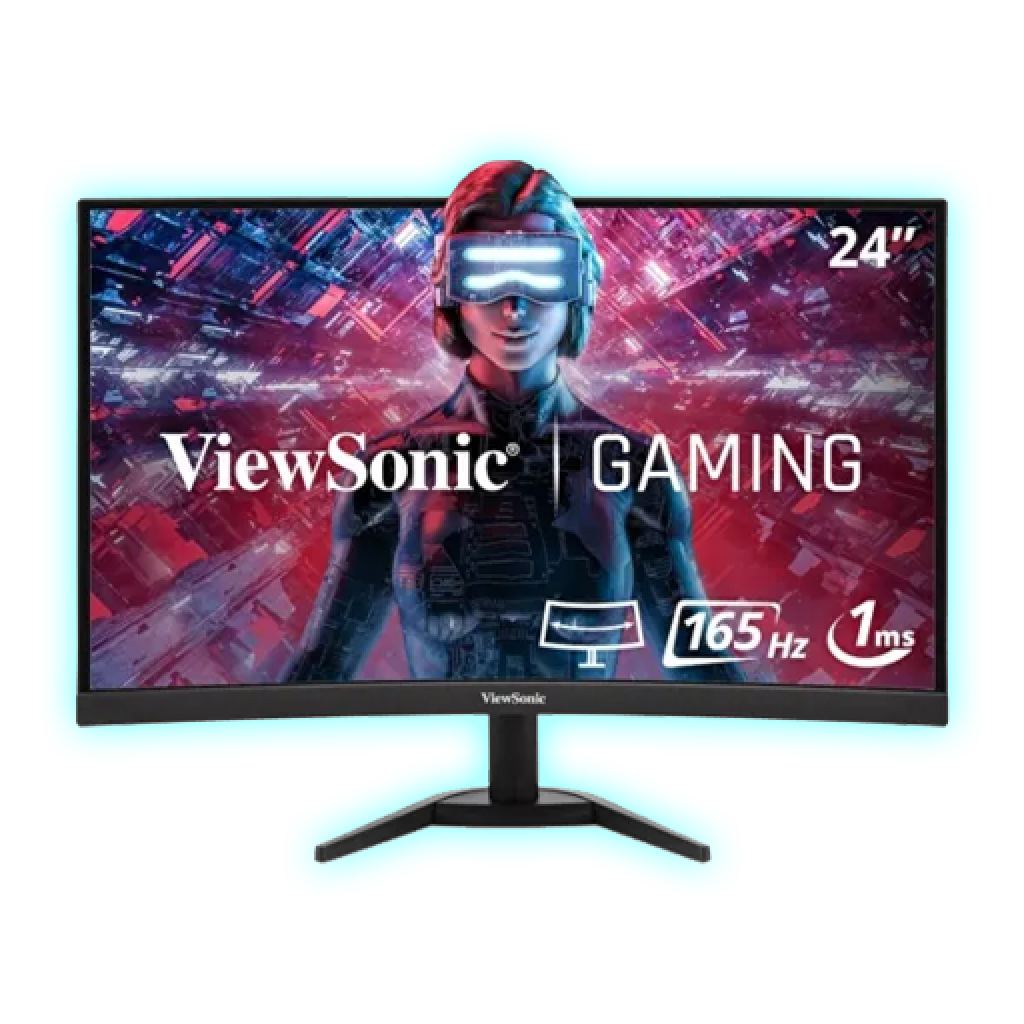 MONITOR VIEWSONIC OMNI 24" FULL HD LED CURVO 165HZ 1MS NEGRO (HDMI, DISPLAYPORT)