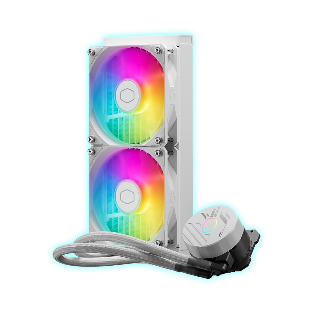 WATER COOLING COOLER MASTER MASTERLIQUID 240L CORE WHITE/ARGB/MLW-D24M-A18PZ-RW