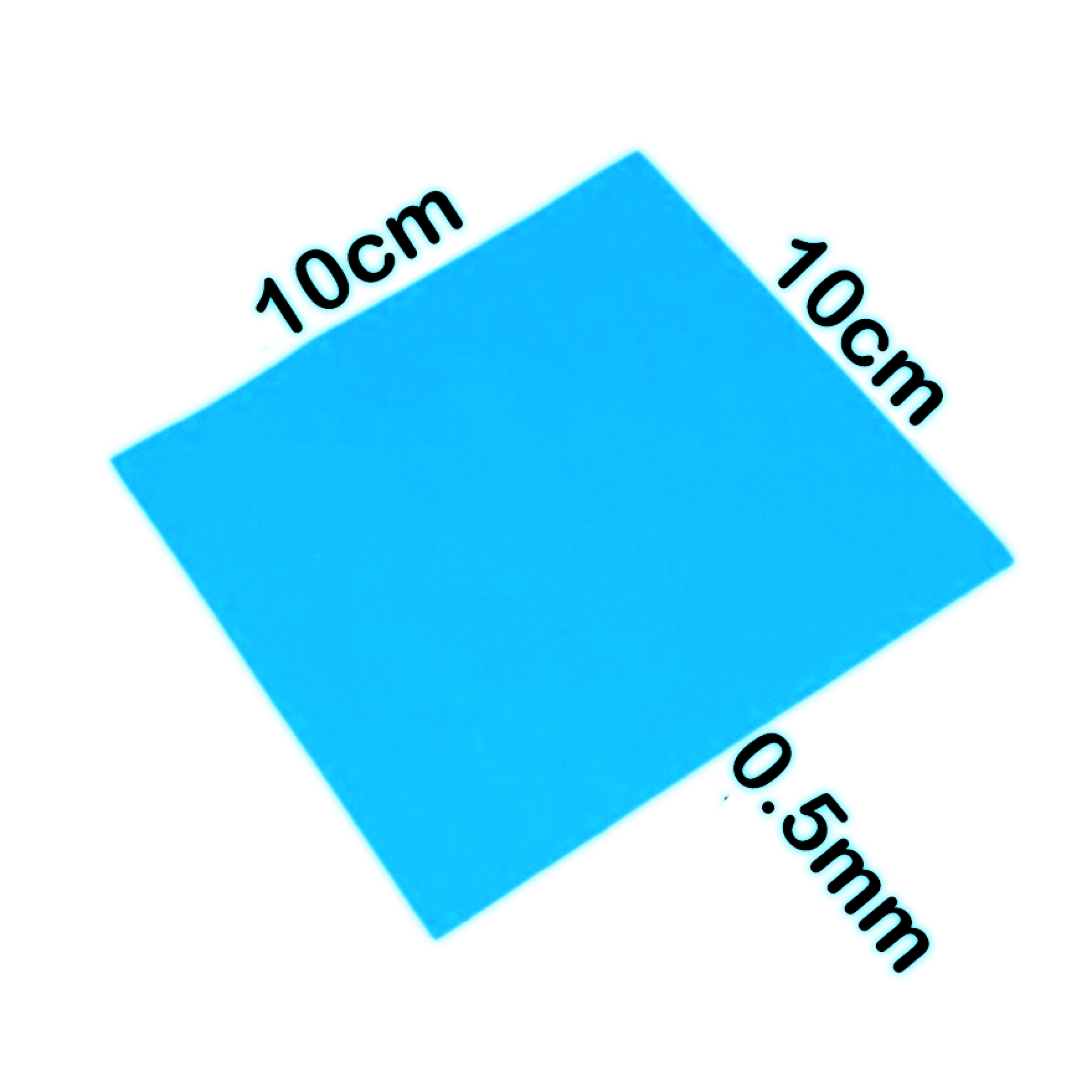 THERMAL PAD 10X 10X 0,5MM (AZUL)