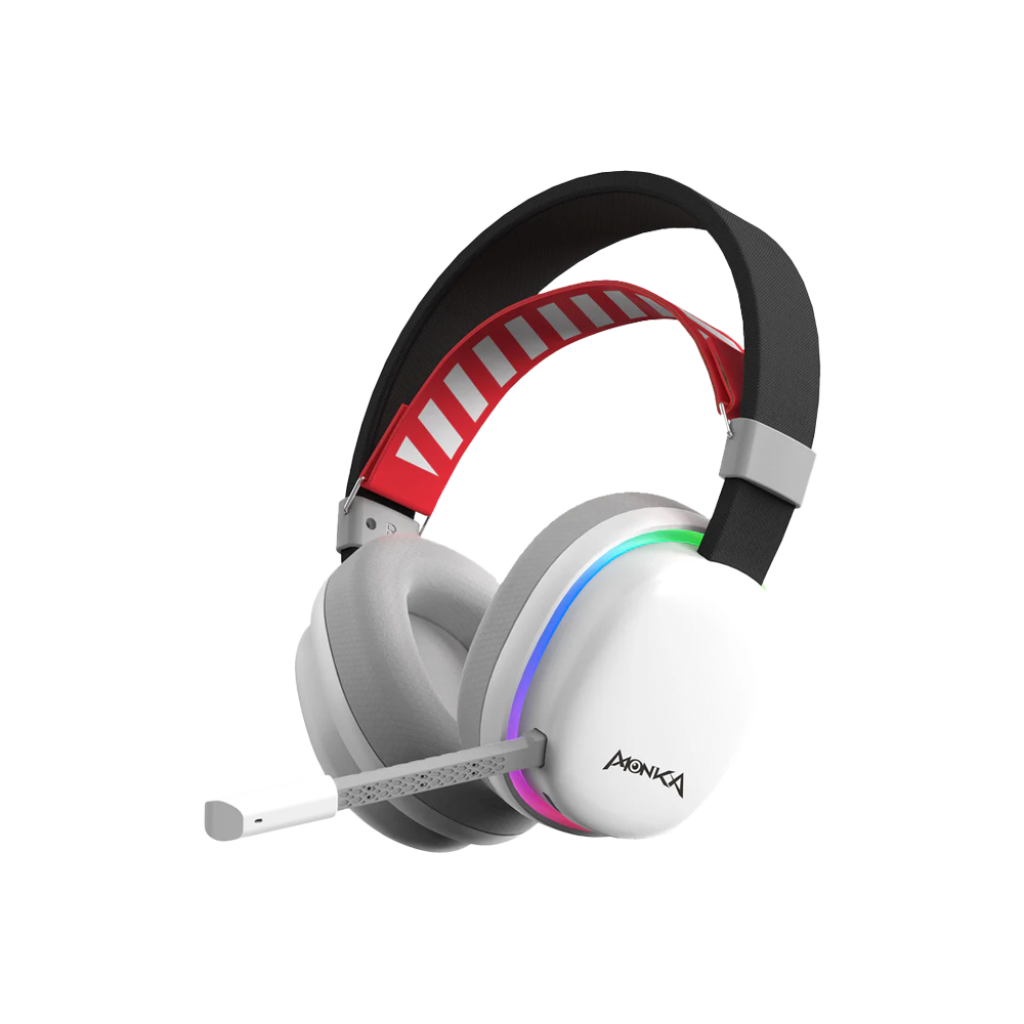 AURICULAR GAMING MONKA ECHO WIRELESS TRI-MODE RGB/HG9069W