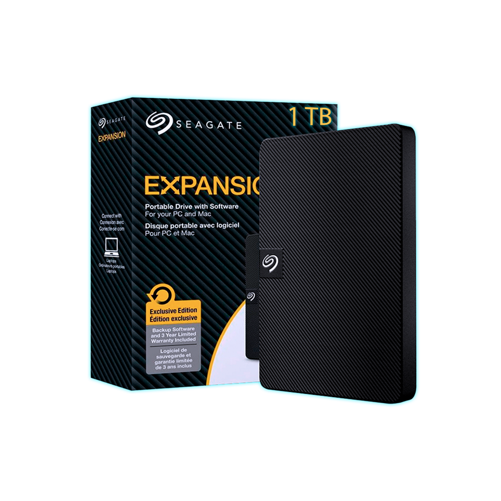 HDD EXTERNO 1TB USB3.0 SEAGATE EXPANSION (CAJA NEGRA)