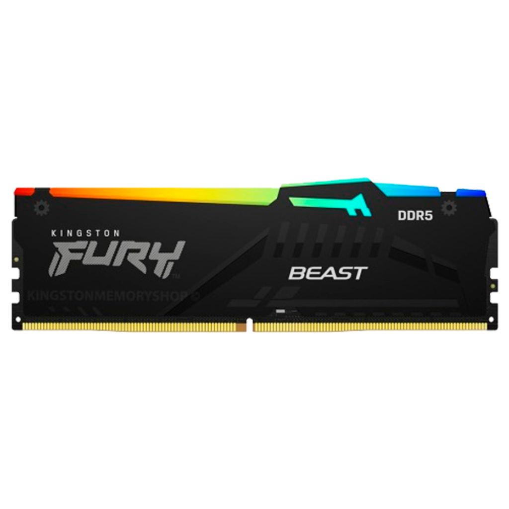 MEMORIA RAM 8GB DDR5 5600MHZ KINGSTON FURY BEAST RGB - KF556C40BBA/8