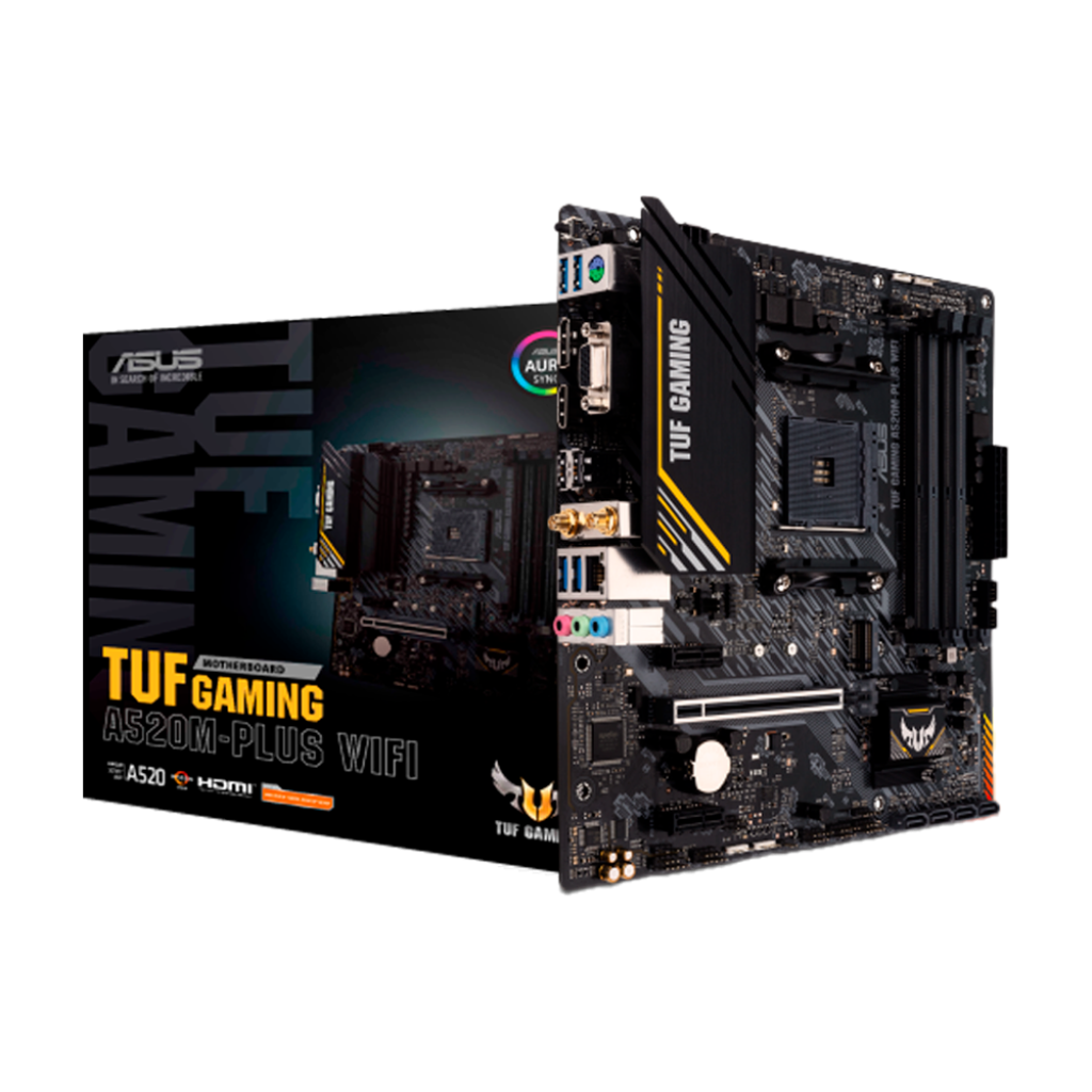 PLACA MADRE ASUS TUF GAMING A520M-PLUS WIFI DDR4/AM4