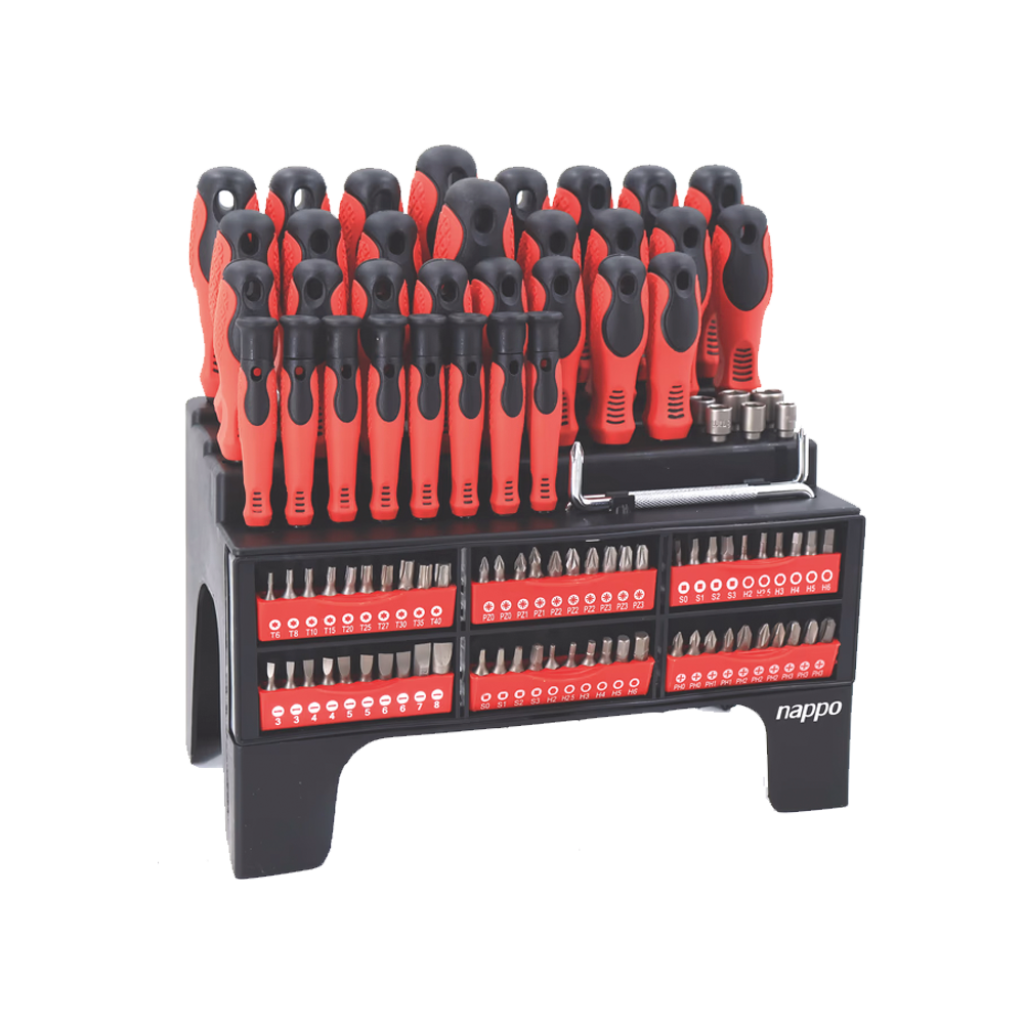 SET DE DESTORNILLADORES 100 PIEZAS/NAPPO/NHK-290