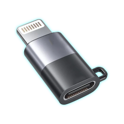 ADAPTADOR LIGHTNING A USB-C HEMBRA/NEGRO