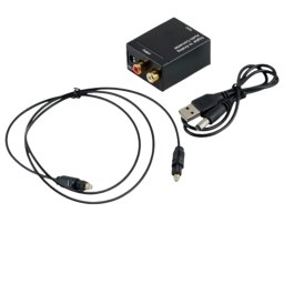 CONVERTIDOR AUDIO DIGITAL OPTICO A RCA (TOSLINK OPTICAL)