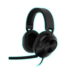 AURICULAR GAMING CORSAIR HS55 STEREO USB+3.5MM NEGRO