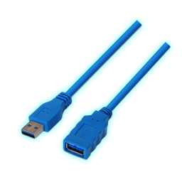 CABLE EXTENSOR USB 3.0 -  2MTS - MICROFINS