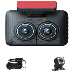 CAMARA PARA AUTO SATE  FHD/3 CAMARAS/A-DVR005