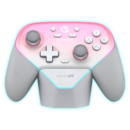 CONTROL GAMESIR SUPER NOVA T4N PRO C/ BASE PINK BT/PC/SWITCH/ANDROID/IOS/GREY