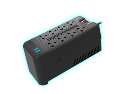 ESTABILIZADOR FORZA 1200VA/600W  FVR-1222USB - 8 TOMAS+USB