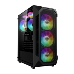 GABINETE GAMDIAS AURA GC1 ELITE CON 4 FAN COOLER ARGB/MID-TOWER/BLACK
