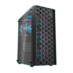 GABINETE GAMING DARKFLASH DK351 BLACK C/4 COOLER RGB
