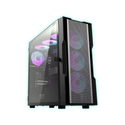 GABINETE GAMING DARKFLASH DK431 MESH BLACK C/4 COOLER ARGB