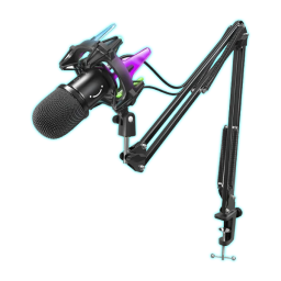 KIT MICROFONO + BRAZO FIFINE K651 AMPLIROCKET PODCASTING RGB