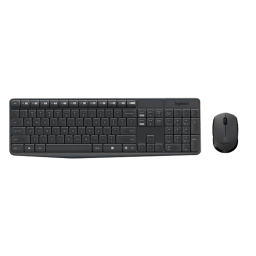 KIT TECLADO + MOUSE LOGITECH MK235 ESPAÑOL/NEGRO/920-007901